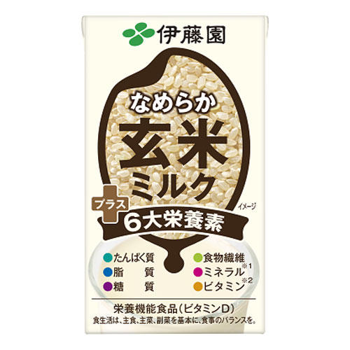 伊藤園 なめらか玄米ミルク プラス6大栄養素 125ml×18本