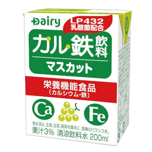 南日本酪農協同 デーリィ カル鉄飲料 マスカット味 200ml×18本