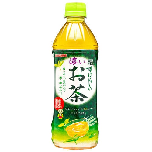サンガリア すばらしい濃いお茶 500ml×48本