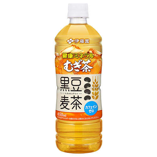 伊藤園 健康ミネラルむぎ茶 黒豆麦茶 650ml×48本