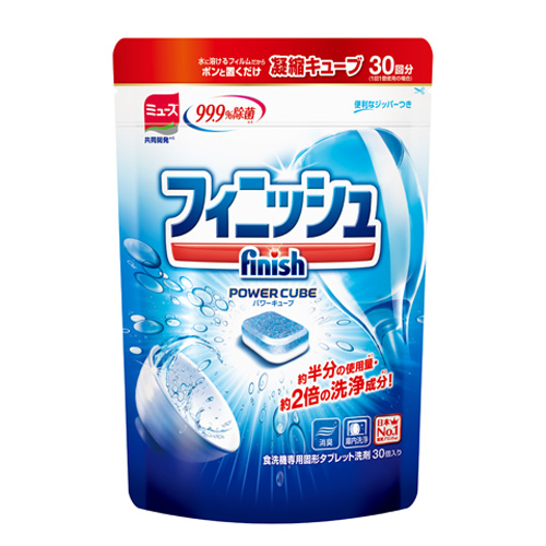 レキットベンキーザー・ジャパン 食洗機用洗剤 ミューズ フィニッシュ パワーキューブ 固形タブレット 30個入 6袋