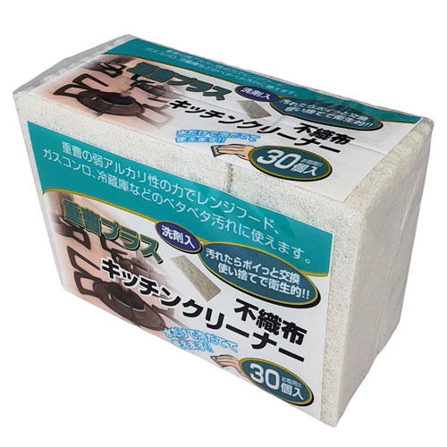 コーベック 使い捨て 不織布キッチンクリーナー 重曹プラス 30枚入