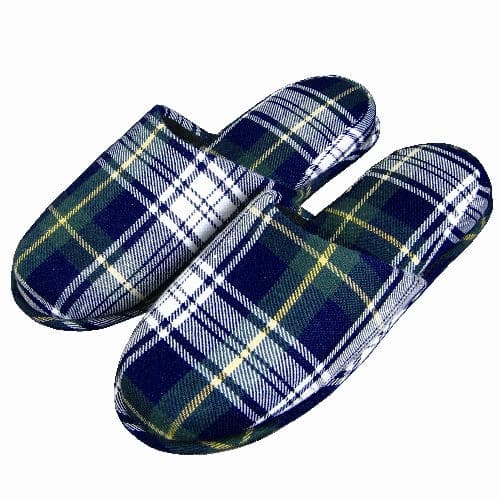 GRATES スリッパ ブルーチェック 5足