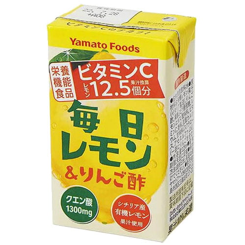 ヤマトフーズ 毎日レモン＆りんご酢 125ml×24本