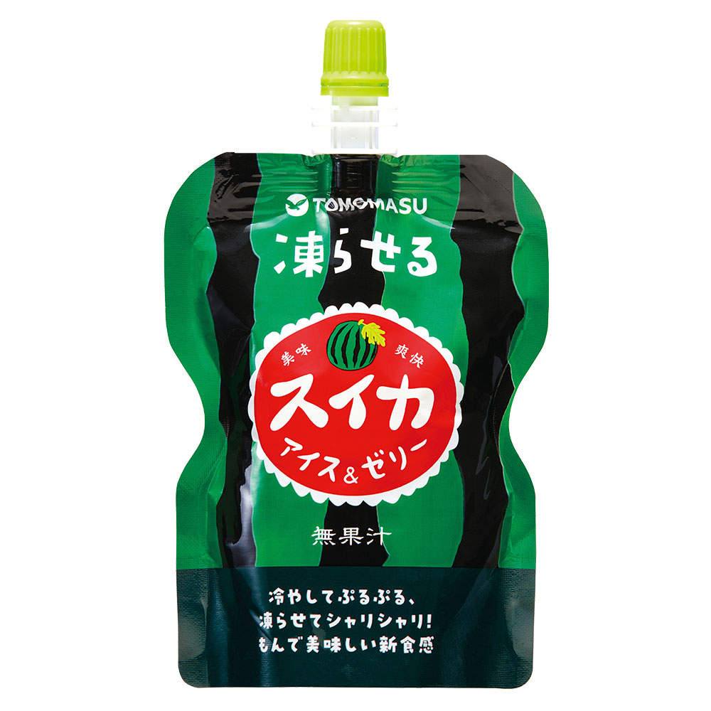 友桝飲料 果実アイス＆ゼリー スイカ 130g 6個