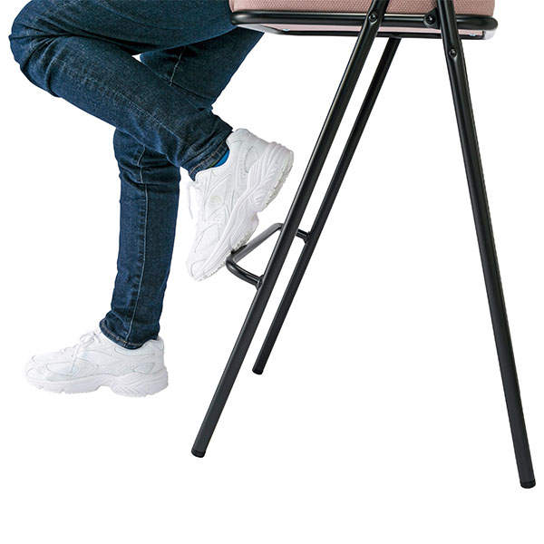 サンケイ 折りたたみハイチェア 厚張り 布張り 背合板色ナチュラル ベージュ CF73-MY-PST-BE