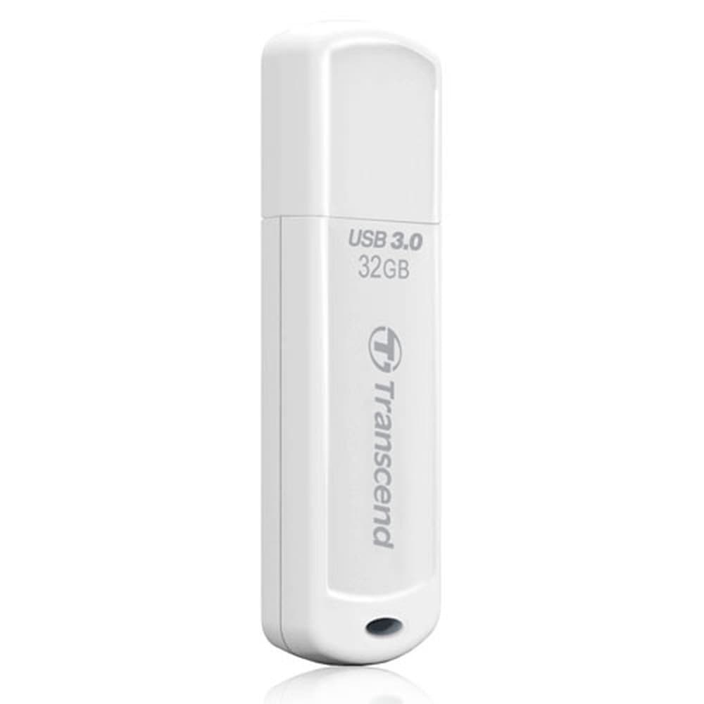 トランセンド USBフラッシュメモリ USBメモリ USB 3.1 Gen 1 32GB キャップ式 ホワイト TS32GJF730
