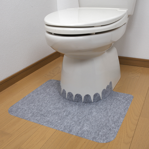 サンコー トイレマット おくだけ吸着 ズレない 床汚れ防止マット 3枚 KJ-06