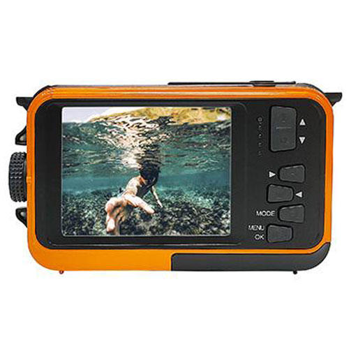 ナガオカ movio コンパクトデジタルカメラ 500万画素 防水 (IPX8) オレンジ MWP200