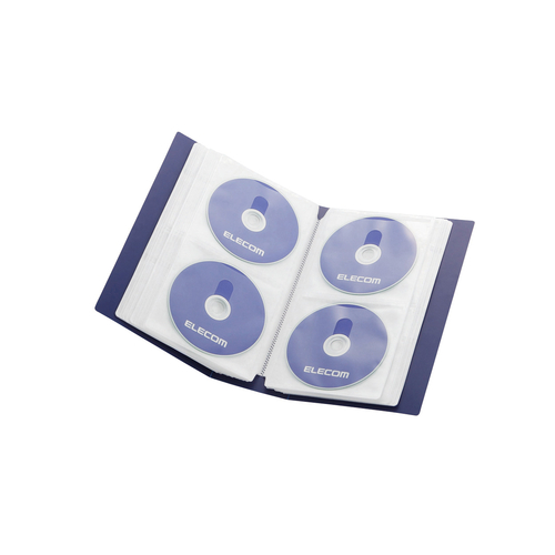 エレコム メディアケース Blu-ray/DVD/CD用ファイルケース 96枚収納 クリア CCD-FS96CR