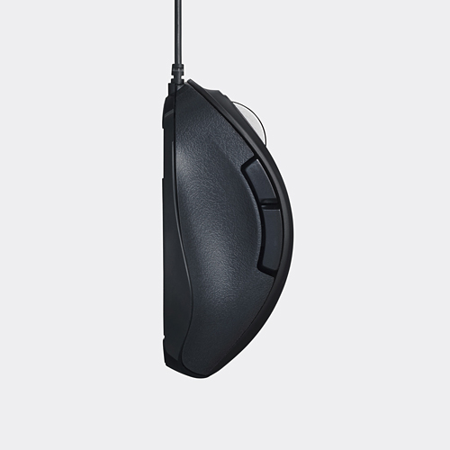 エレコム 有線マウス 握りの極み USB接続 BlueLEDマウス Sサイズ 5ボタン ブラック M-XGS10UBBK
