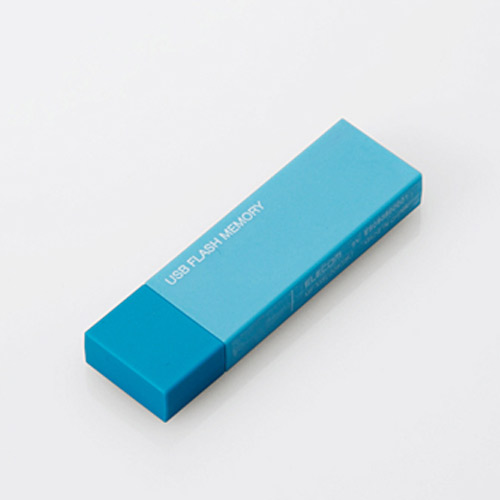 エレコム キャップ式USBメモリ USB2.0 32GB ブルー MF-MSU2B32GBU