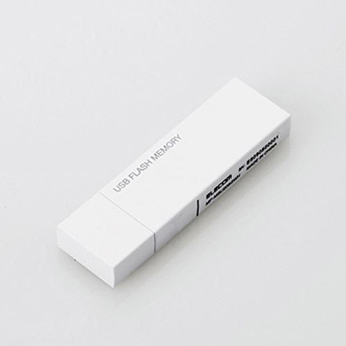 エレコム キャップ式USBメモリ USB2.0 32GB ホワイト MF-MSU2B32GWH
