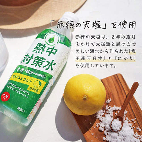 【賞味期限:26.04.30】赤穂化成 熱中対策水 日向夏味 500ml×48本