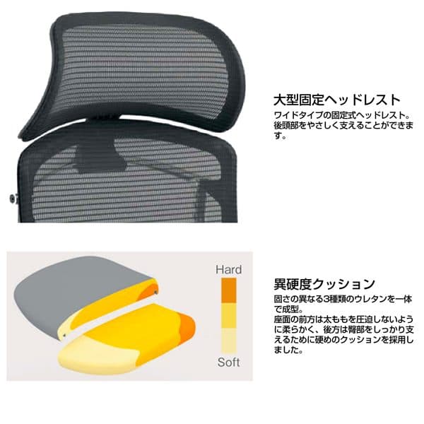 【期間限定ポイント5倍】【受注生産品】 オカムラ オフィスチェア コンテッサ セコンダ エクストラハイバック 大型固定ヘッドレスト シルバーフレーム グレーボディ 座クッション デザインアーム ベージュ CC47GA FPC7