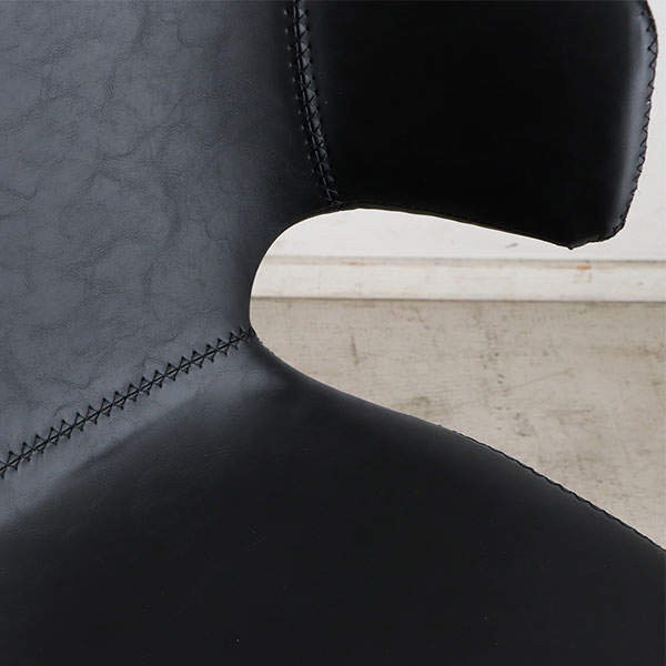 東馬 アーマー ラウンドチェア ブラック