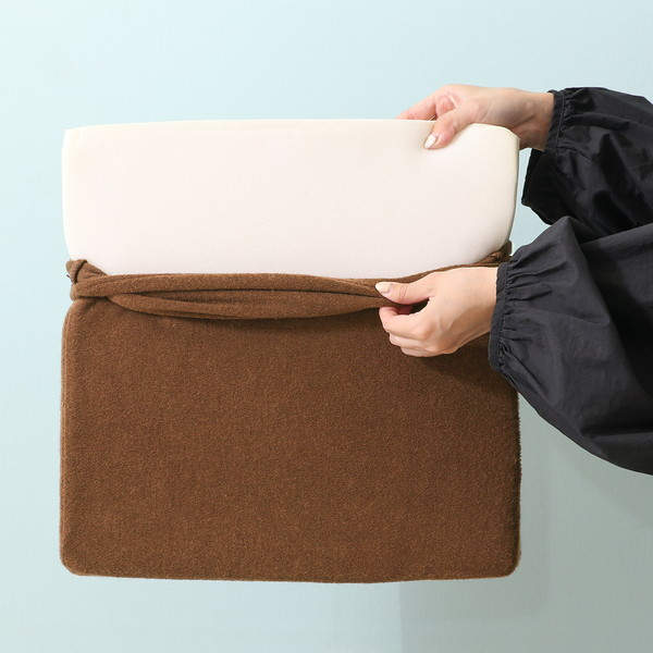 不二貿易 Foamy 低反発シートクッション 38×38cm ブラウン