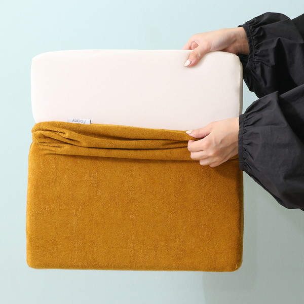 不二貿易 Foamy 低反発シートクッション 38×38cm キャメル