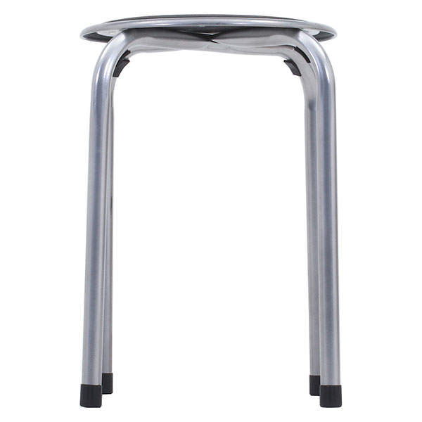 パイプ丸椅子 FB-01BK 12脚セット 88623