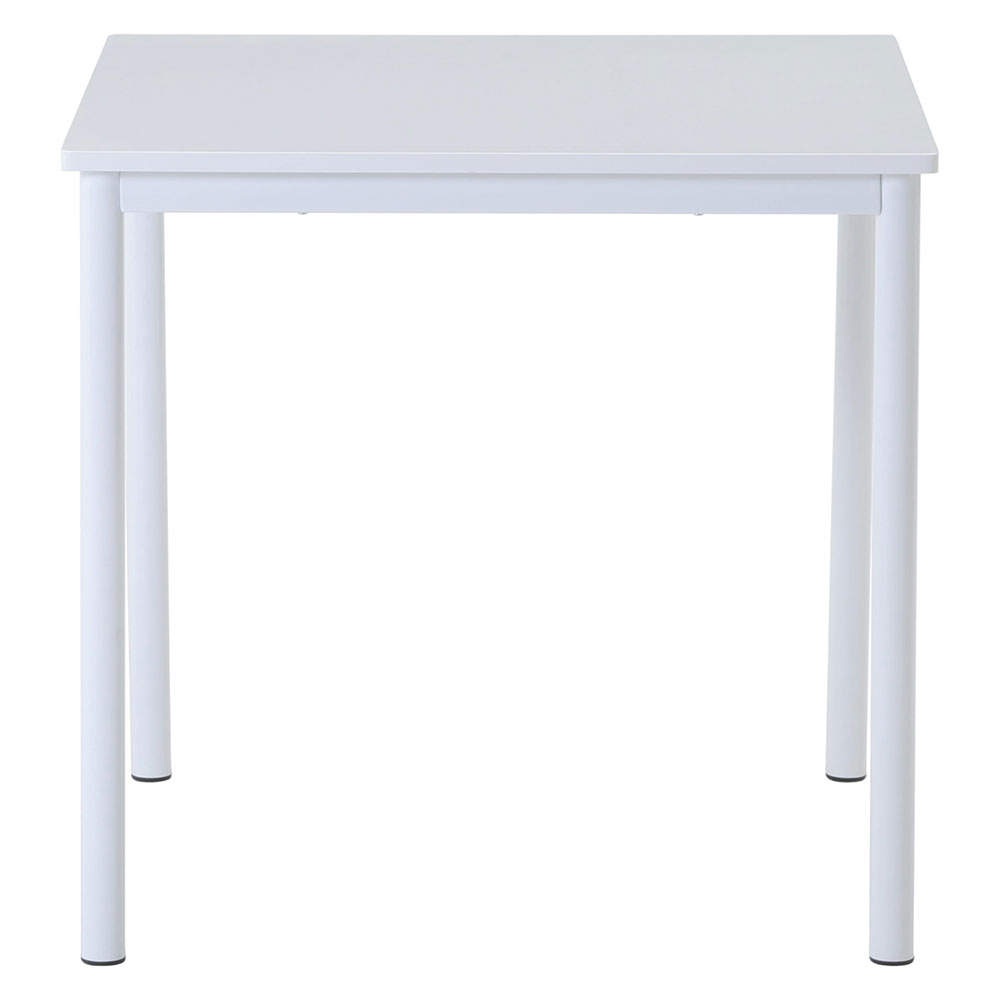 不二貿易 ダイニングテーブル シュクル 幅75cm ホワイト 正方形 84132