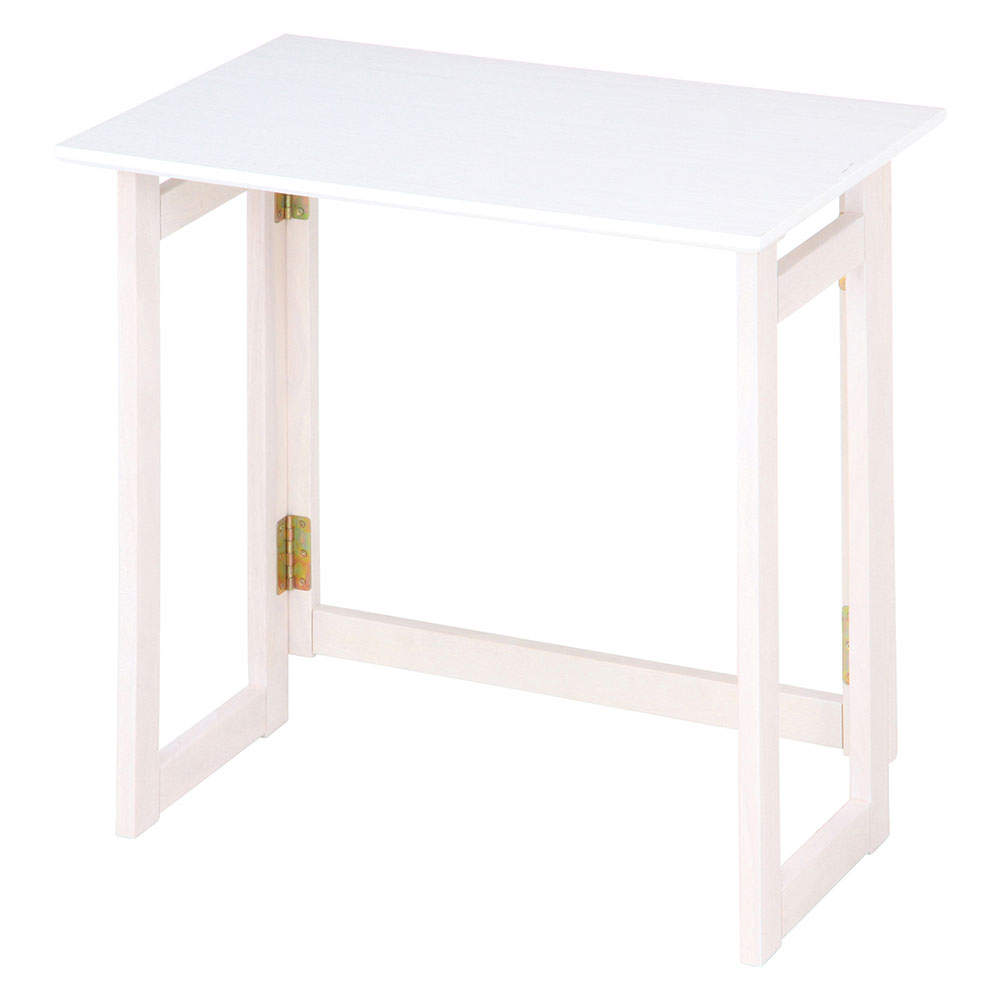 不二貿易 フォールディングテーブル 幅70cm ミラン ホワイト 10882