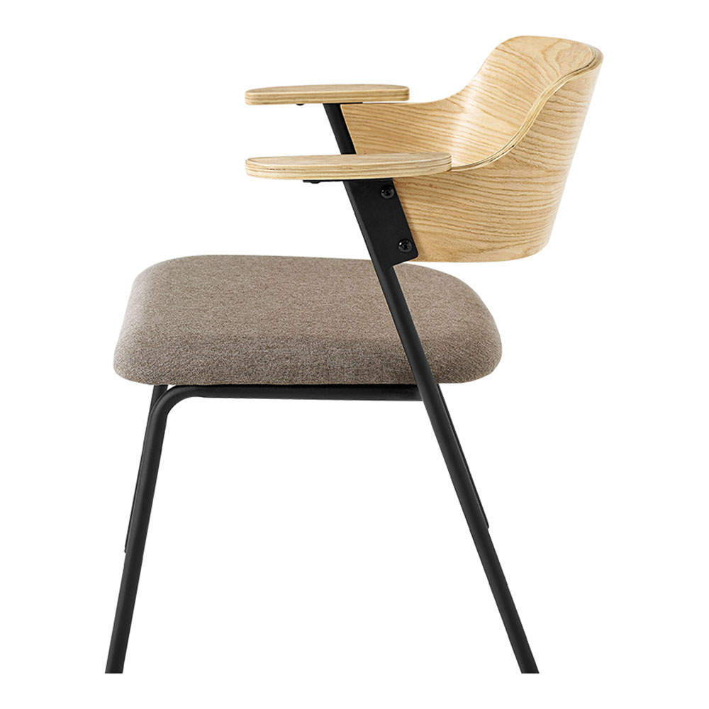 萩原 ダイニングチェア Mix ナチュラル/ライトグレー LC-4835NA-LGY