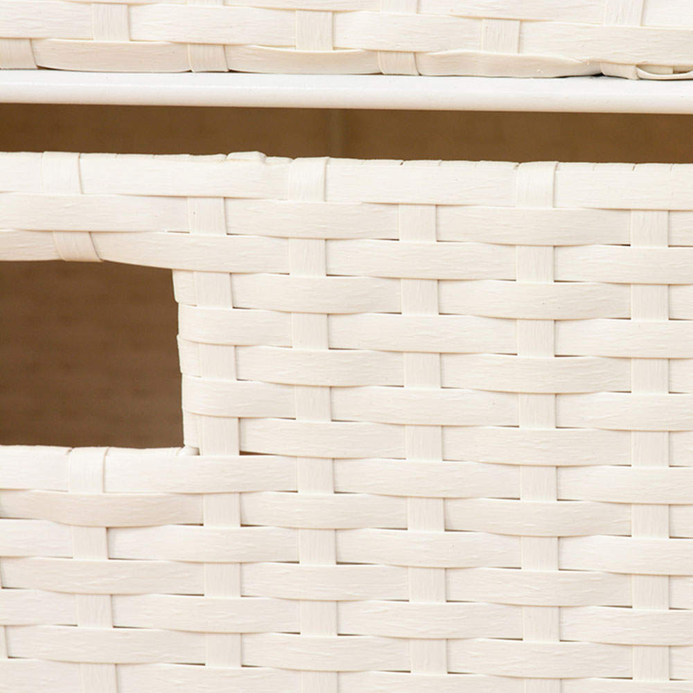 萩原 ランドリーラック ホワイト RAN-2410WH