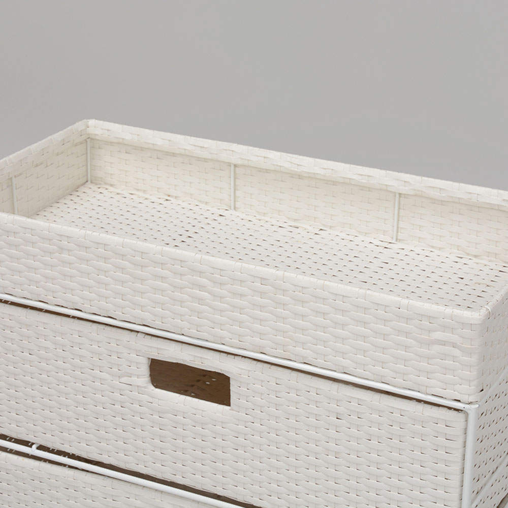 萩原 ランドリーラック ホワイト RAN-2412WH