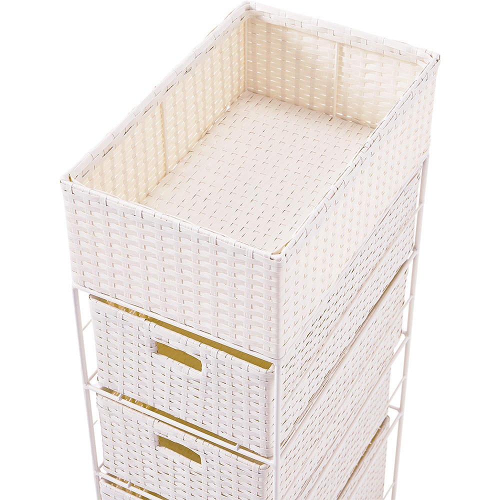 萩原 ランドリーラック ホワイト RAN-2421WH