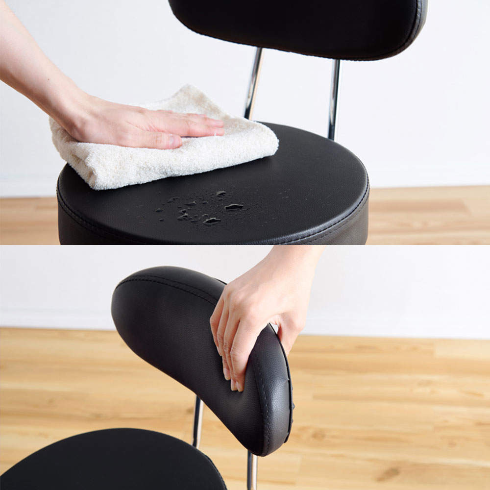 萩原 キッチンチェア ブラック LHC-4051BK