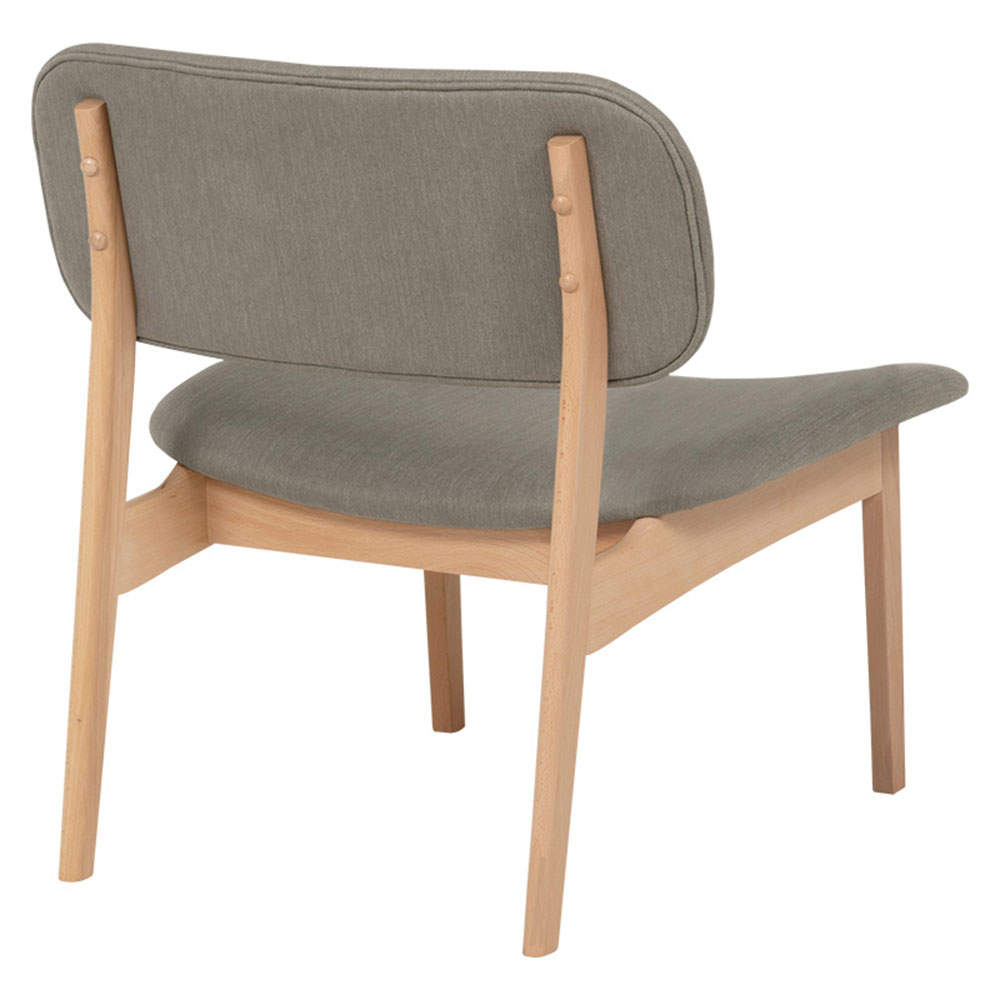 萩原 ダイニングチェア 2脚セット ライトグレー MI-8633LGY