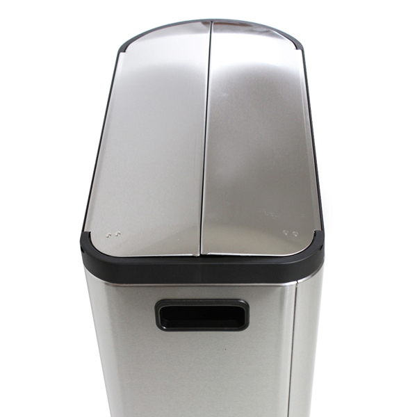 Simplehuman ゴミ箱 バタフライ ステップカン ステンレス 45L CW1897【他商品と同時購入不可】