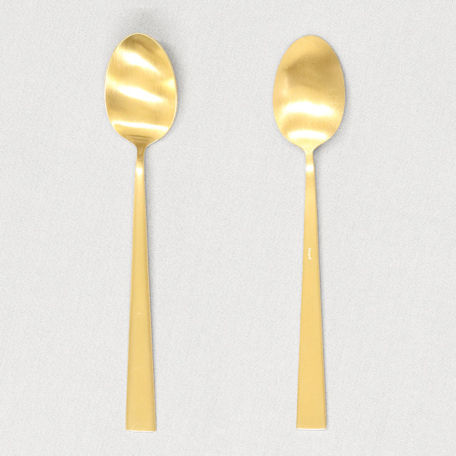 【売りつくし】Cutipol クチポール DUNA Matte Gold デュナ マット ゴールド Dinner spoon/Table spoon ディナースプーン/テーブルスプーン