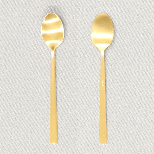 Cutipol クチポール DUNA Matte Gold デュナ マット ゴールド Moka spoon/Espresso spoon モカスプーン/エスプレッソスプーン