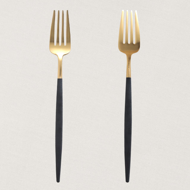 Cutipol クチポール GOA Matte Gold ゴア マットゴールド Dinner fork ディナーフォーク