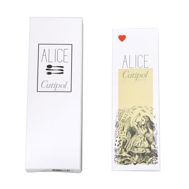 Cutipol クチポール ALICE Red アリス レッド 3本セット(ディナースプーン・ディナーナイフ・ディナーフォーク)