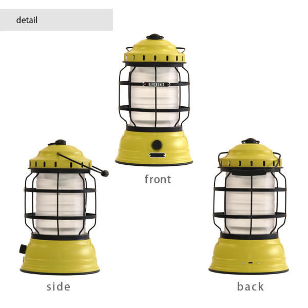 【売りつくし】Barebones Living ベアボーンズ リビング Forest Lantern フォレストランタン LED 2.0 Dusty Yellow ダスティイエロー
