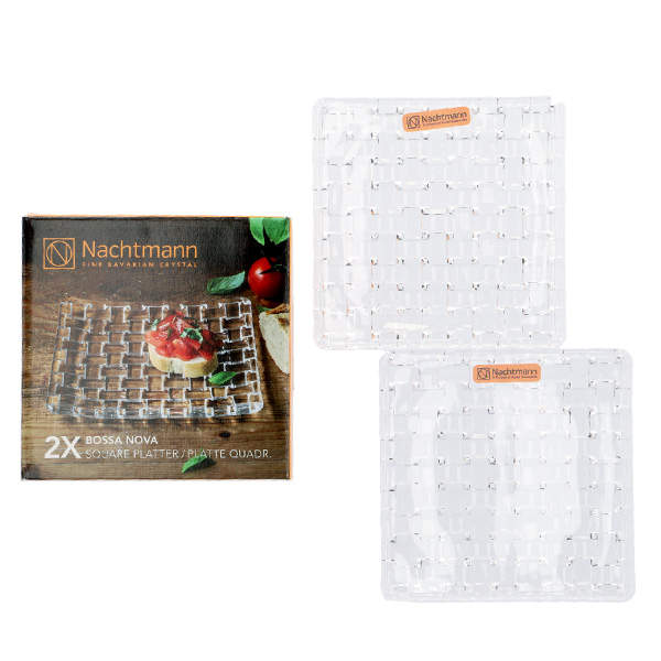Nachtmann ナハトマン Bossa Nova ボサノバ スクエアプレート 14cm 2枚セット 101907