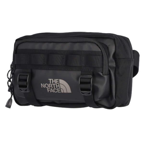 THE NORTH FACE ノースフェイス ボディバッグ BASE CAMP LUMBAR ベースキャンプ ランバー ヒップパック ブラック×アスファルトグレー