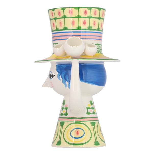 Bjorn Wiinblad ビヨン・ヴィンブラッド Lady with hat レディウィズハット フラワーベース 24.5cm グリーン