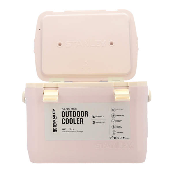 STANLEY スタンレー Adventure Easy Carry Outdoor Cooler アドベンチャー クーラーボックス ローズクオーツ 15.1L 16QT