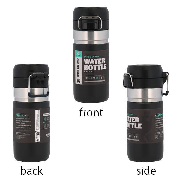 STANLEY スタンレー ボトル Go The Quick Flip Water Bottle ゴー クイックフリップ ボトル ブラック 0.47L 16oz