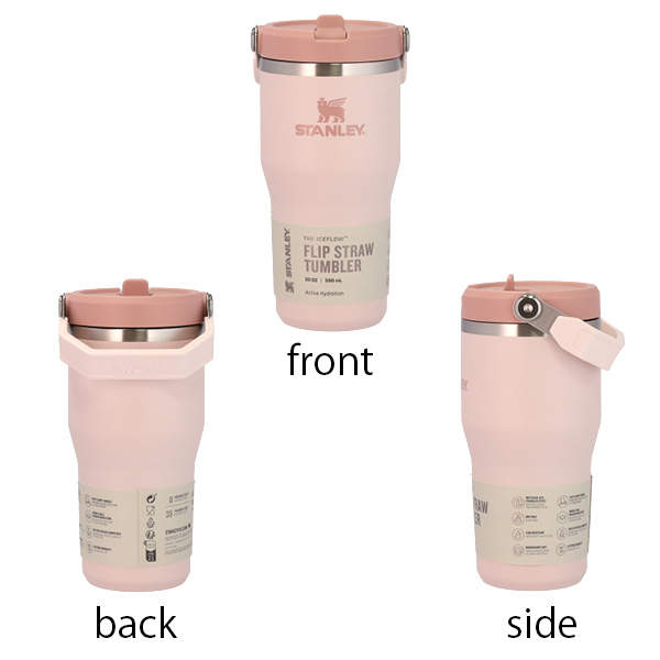 STANLEY スタンレー IceFlow Flip Straw Tumbler アイスフロー フリップストロー 真空タンブラー ローズクオーツ 0.6L 20oz