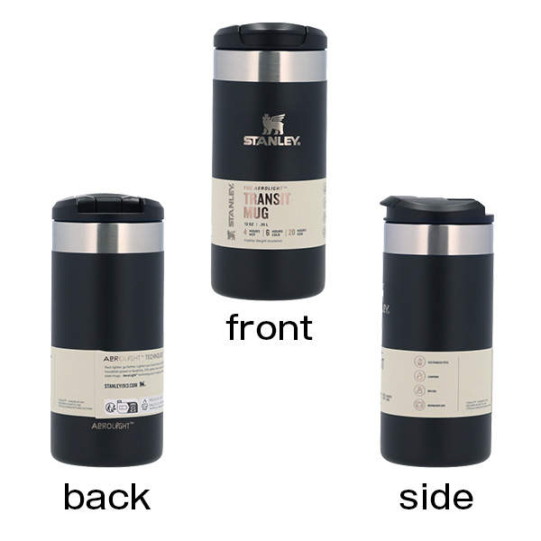 STANLEY スタンレー The AeroLight Transit Mug エアロライト トランジットボトル ブラック 0.35L 12oz