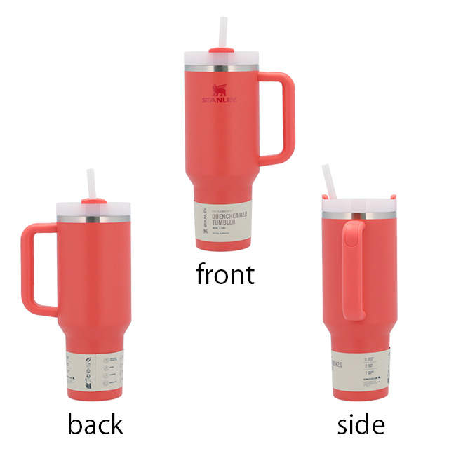 STANLEY スタンレー The Quencher H2.O FlowState Tumbler 真空 スリムクエンチャー ホットコーラル 1.18L 40oz