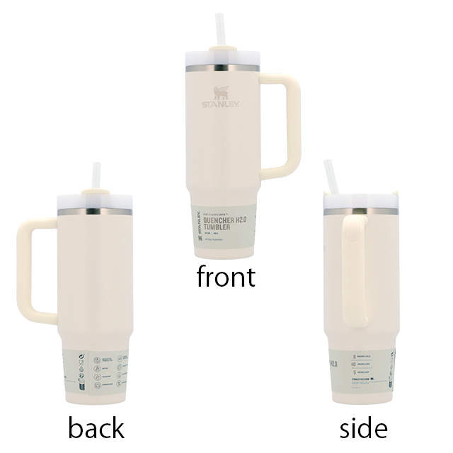 STANLEY スタンレー The Quencher H2.O FlowState Tumbler 真空 スリムクエンチャー クリーム 0.88L 30oz