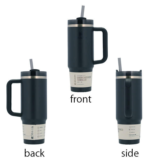 STANLEY スタンレー The Quencher H2.O FlowState Tumbler 真空 スリムクエンチャー ブラック 0.88L 30oz