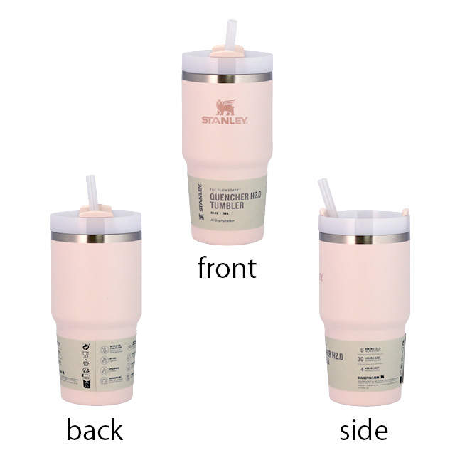 STANLEY スタンレー The Quencher H2.O FlowState Tumbler 真空 スリムクエンチャー ローズクオーツ 0.6L 20oz