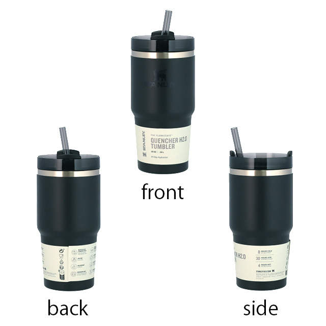 STANLEY スタンレー The Quencher H2.O FlowState Tumbler 真空 スリムクエンチャー ブラック 0.6L 20oz
