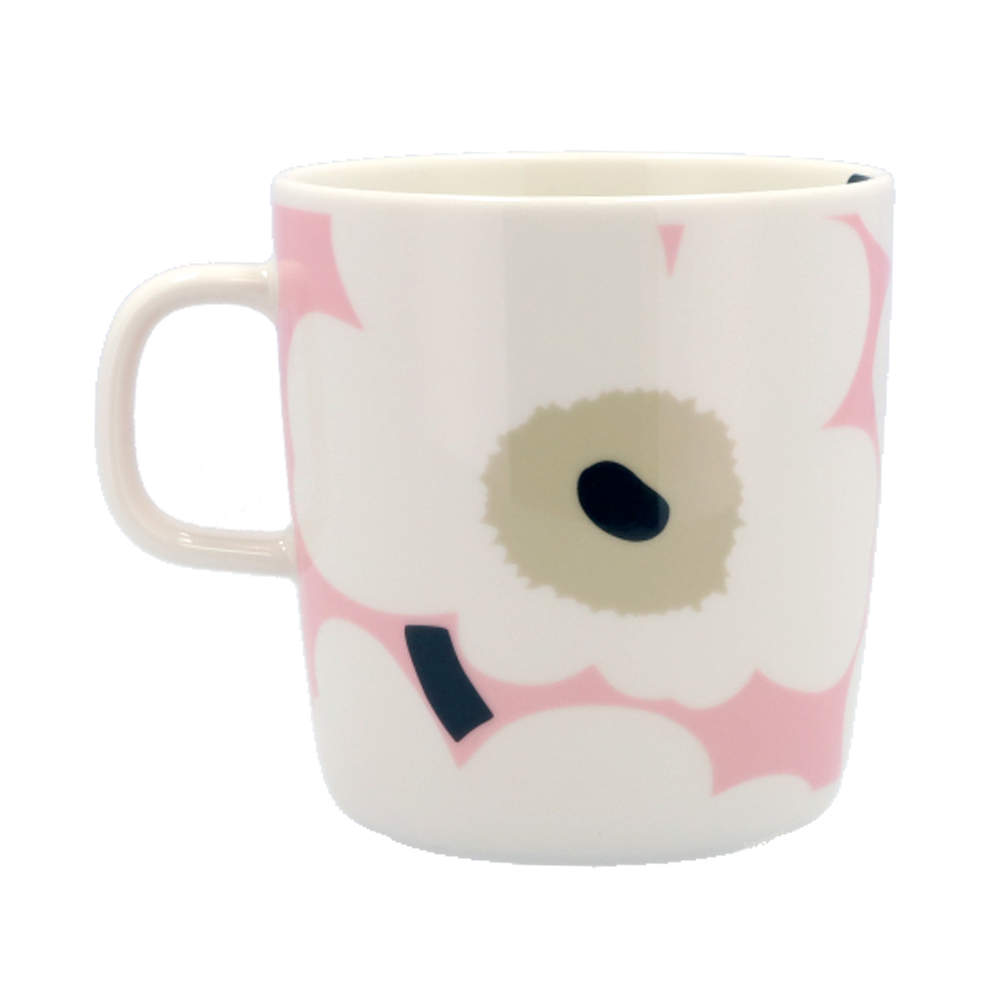 Marimekko マリメッコ Unikko ウニッコ マグ マグカップ 400ml オフホワイト×ピンク×サンド×チャコール